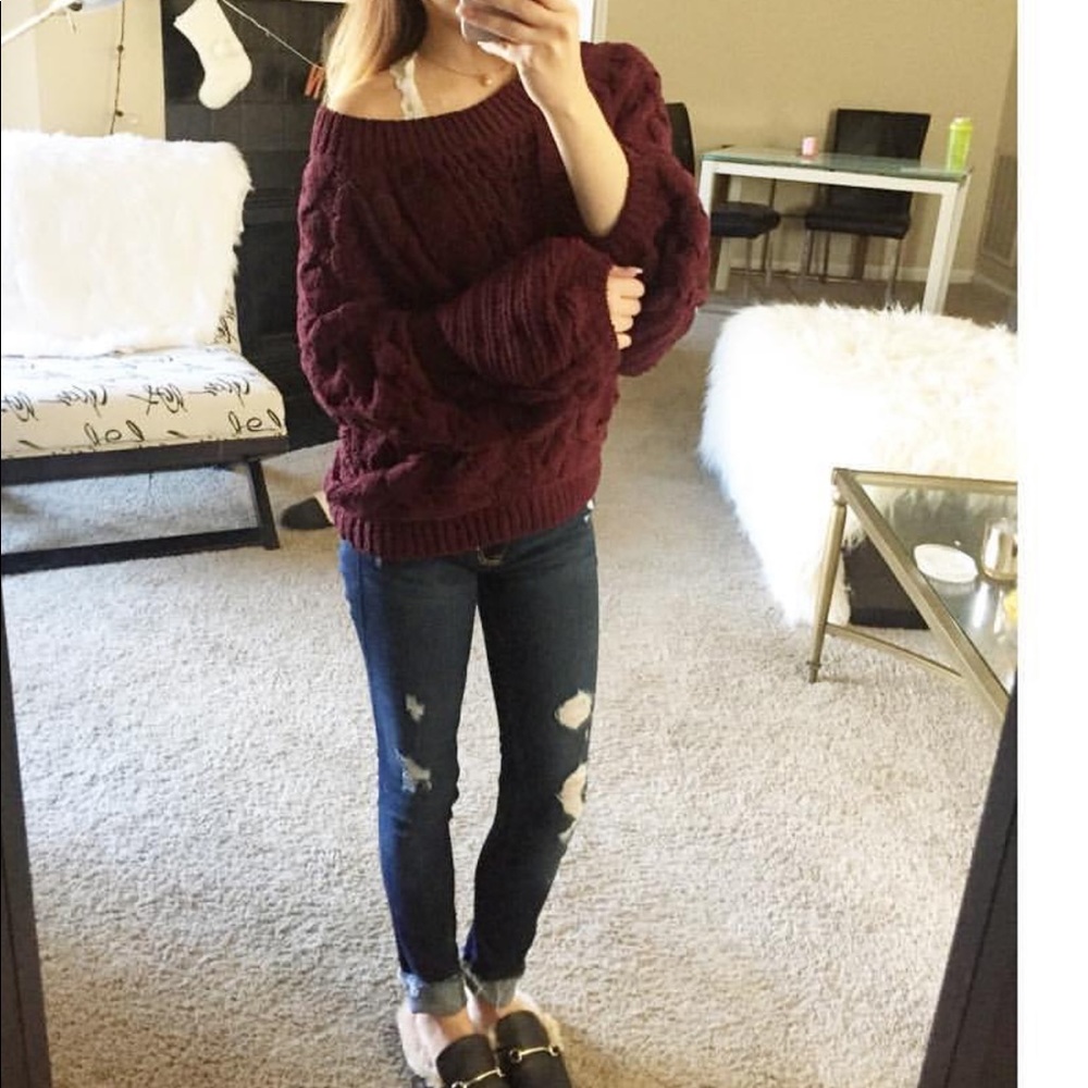 Chenille sweater
